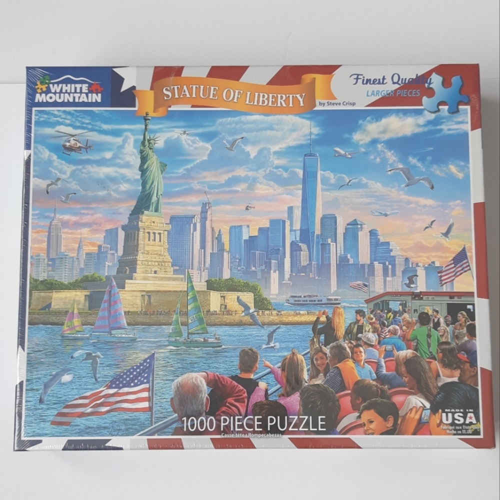 NEW Statue of Liberty 1000-piece puzzle by White Mountain